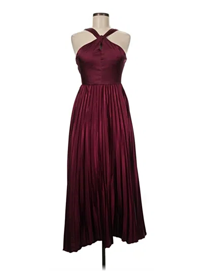 Pre-owned Sequin Hearts Cocktail Dress In Burgundy