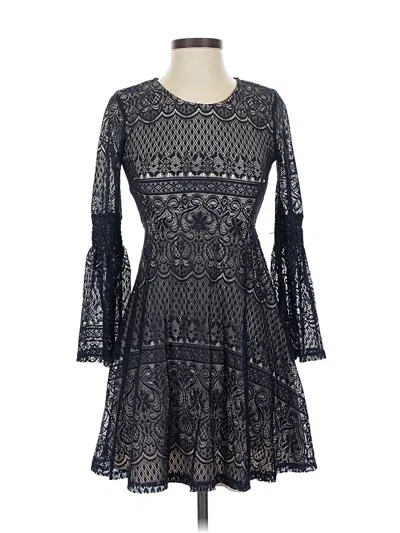 Pre-owned Sequin Hearts Cocktail Dress In Gray