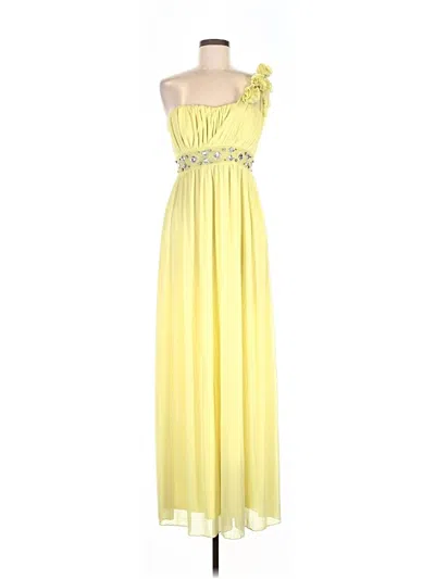 Pre-owned Sequin Hearts Cocktail Dress In Yellow
