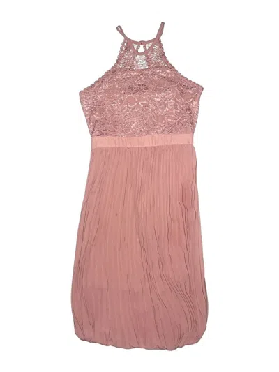 Pre-owned Sequin Hearts Kids' Dress In Pink