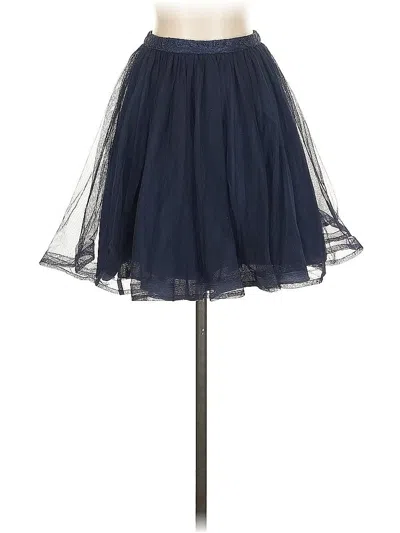 Pre-owned Sequin Hearts Formal Skirt In Blue