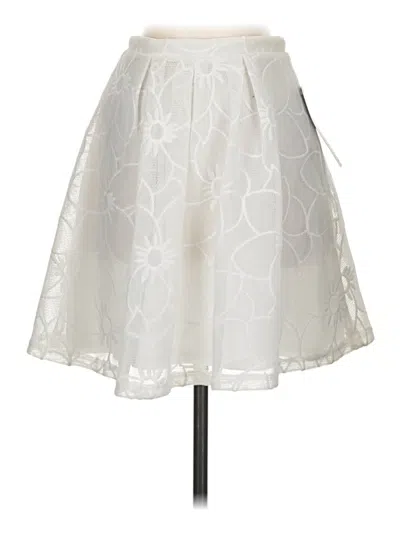 Pre-owned Sequin Hearts Formal Skirt In Ivory