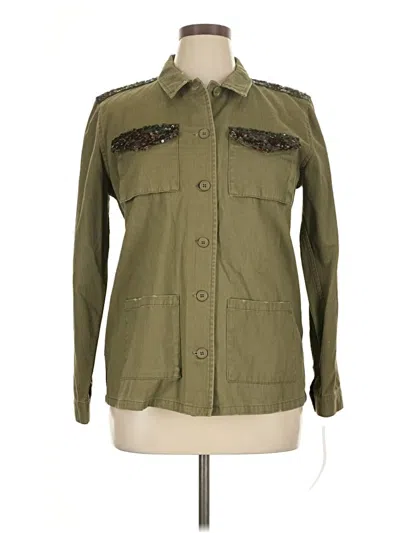 Pre-owned Sequin Hearts Jacket In Green