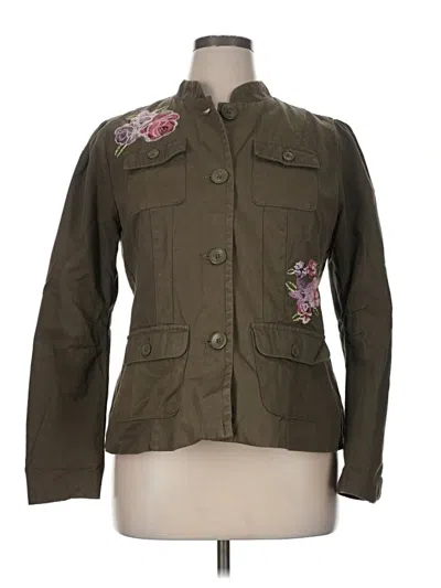 Pre-owned Sequin Hearts Jacket In Green