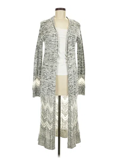 Pre-owned Sequin Hearts Kimono In Silver