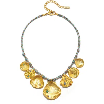 Sequin Mallorca Layered Necklace In Neutral