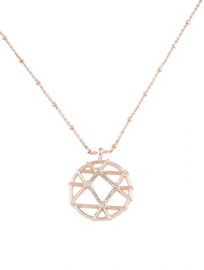 Pre-owned Sequin Star Maps Libra Pendant, 1.25" In Multicolor