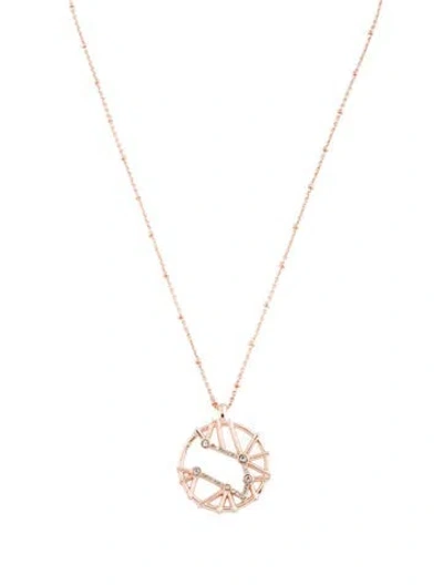 Pre-owned Sequin Star Maps Taurus Pendant, 19" In Multicolor