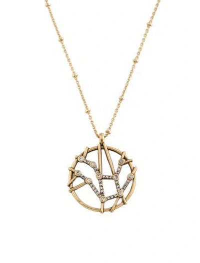 Pre-owned Sequin Star Maps Virgo Pendant, 19" In Multicolor