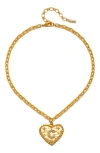 Sequin The Celeste Initial Pendant Necklace In Gold