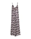 Sera Nera Woman Jumpsuit Dark Brown Size 6 Viscose In Brown