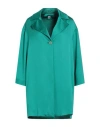 Sera Nera Woman Overcoat & Trench Coat Emerald Green Size 6 Polyester In Green