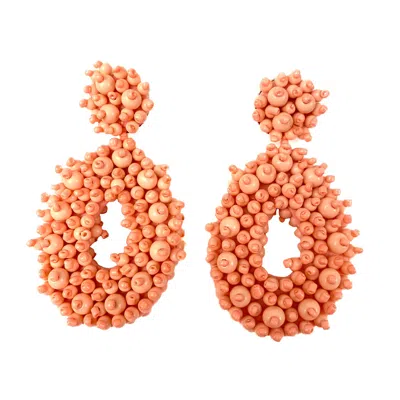 Serabondy Women's Neutrals Honey Babe Earrings Clingstone In Orange