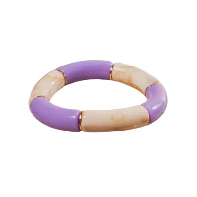 Serabondy Women's Pink / Purple / Neutrals Coral Bracelets Sand And Purple