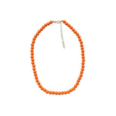 Serabondy Women's Yellow / Orange Orange Serabead Necklace Medium