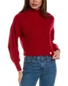 Seraphina Cable Sweater In Red