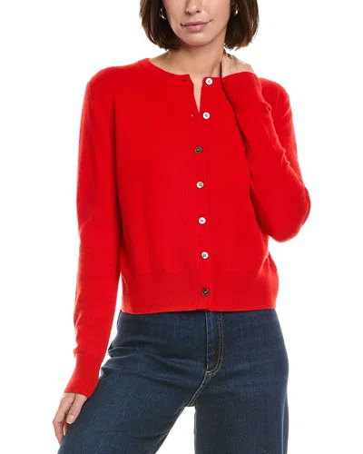 Seraphina Cashmere Cardigan In Red