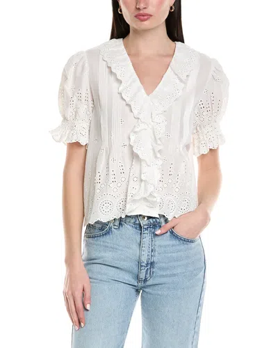 Seraphina Embroidered Top In White