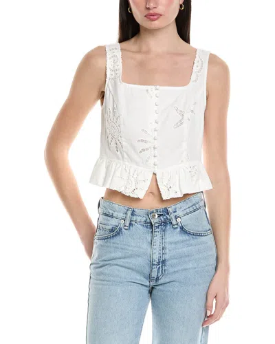 Seraphina Embroidered Top In White