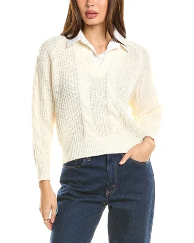 Seraphina Layered Sweater In Beige