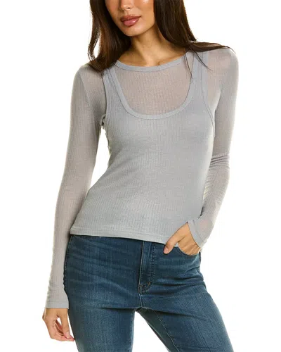 Seraphina Layered Top In Gray