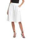 Seraphina Linen Midi Skirt In White