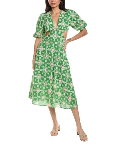 Seraphina Midi Dress In Green