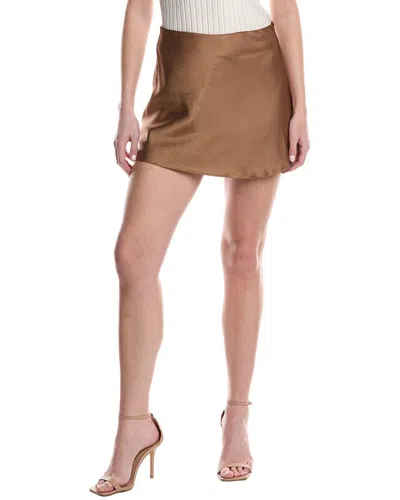 Seraphina Mini Skirt In Brown