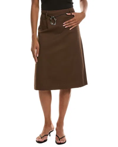 Seraphina Pencil Skirt In Brown