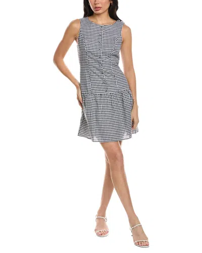 Seraphina Sleeveless Linen-blend Midi Dress In Blue