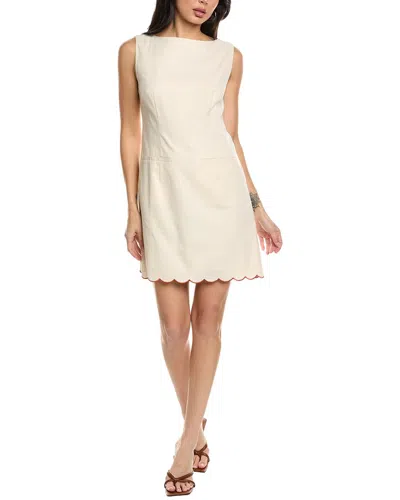 Seraphina Sleeveless Linen-blend Mini Dress In Neutral