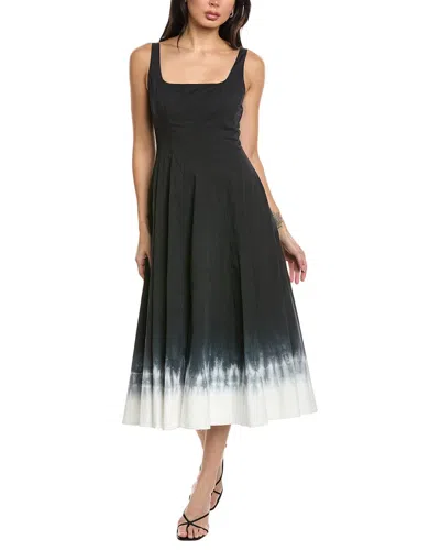 Seraphina Sleeveless Midi Dress In Black