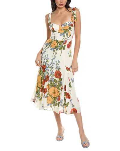 Seraphina Sleeveless Midi Dress In Multi