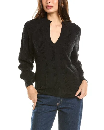 SERAPHINA SPLIT NECK SWEATER