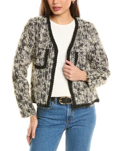 Seraphina Tinsel Fringe Jacket In Black