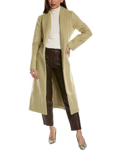 Seraphina Wool-blend Coat In Green