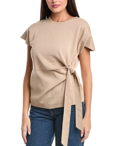 Seraphina Woven Top In Brown