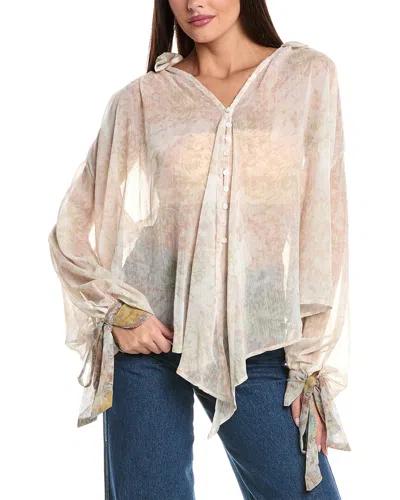 Seraphina Woven Top In Neutral