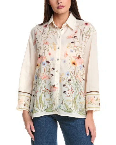 Seraphina Woven Top In White