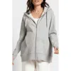 Seraphine 3-in-1 Maternity Zip Hoodie In Grey Marl