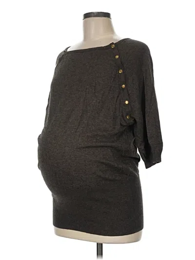 Pre-owned Seraphine 3/4 Sleeve Blouse In Brown