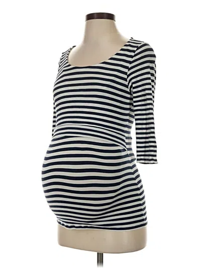 Pre-owned Seraphine 3/4 Sleeve Top Black Sweetheart Neckline Tops