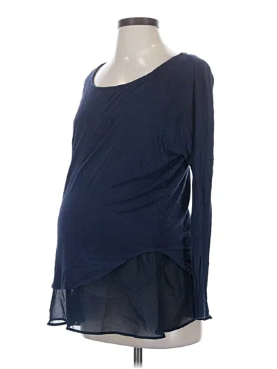 Pre-owned Seraphine 3/4 Sleeve T-shirt In Blue