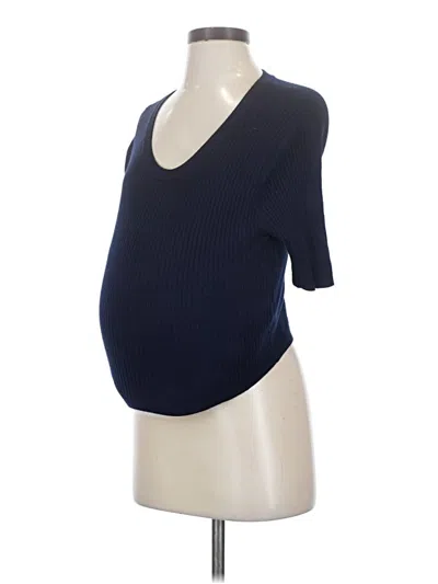 Pre-owned Seraphine 3/4 Sleeve T-shirt In Blue