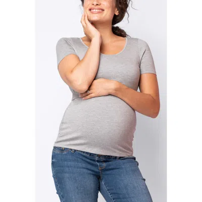 Seraphine Assorted 2-pack Maternity/nursing T-shirts In Navy Grey