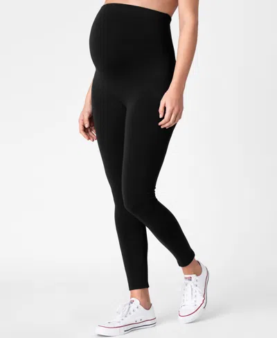 Seraphine Black Over Bump Maternity Leggings