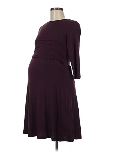 Pre-owned Seraphine Casual Dress In Burgundy