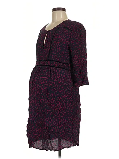 Pre-owned Seraphine Casual Dress In Burgundy