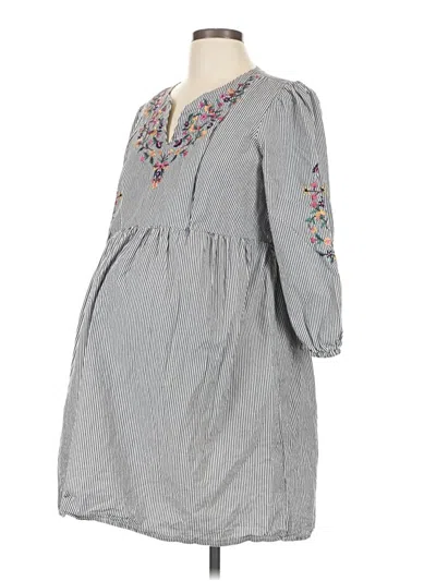 Pre-owned Seraphine Casual Dress In Gray