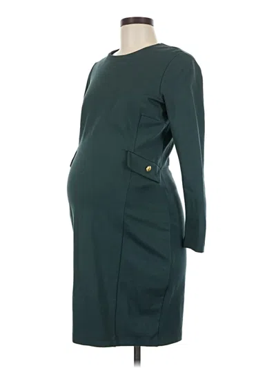 Pre-owned Seraphine Casual Dress In Green